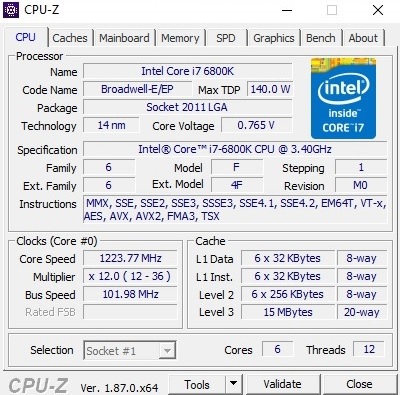 Monitor CPU-Z para PC