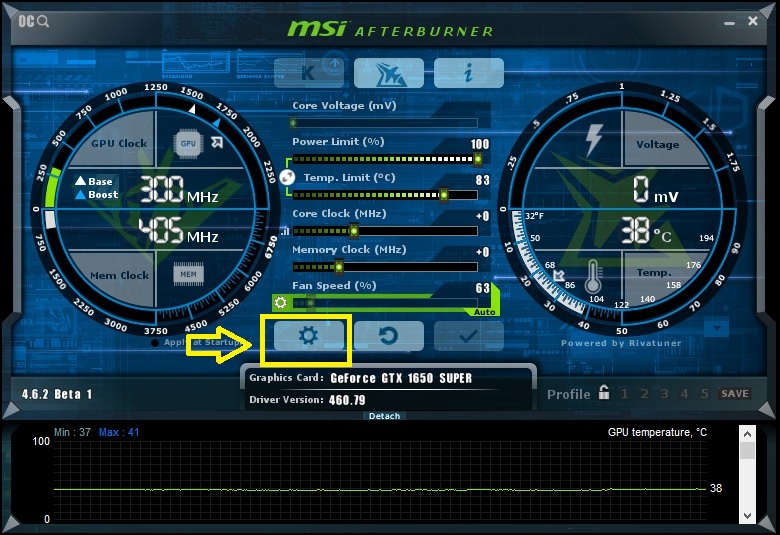 MSI Afterburner - configurações