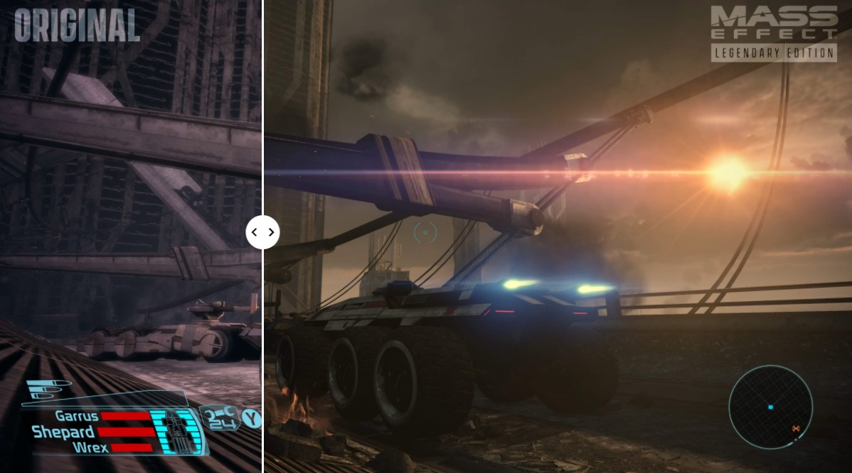 Comparativo em Mass Effect 